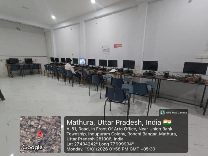 Computer training lab, Mathura centre